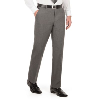 The Collection Grey semi plain regular fit suit trouser